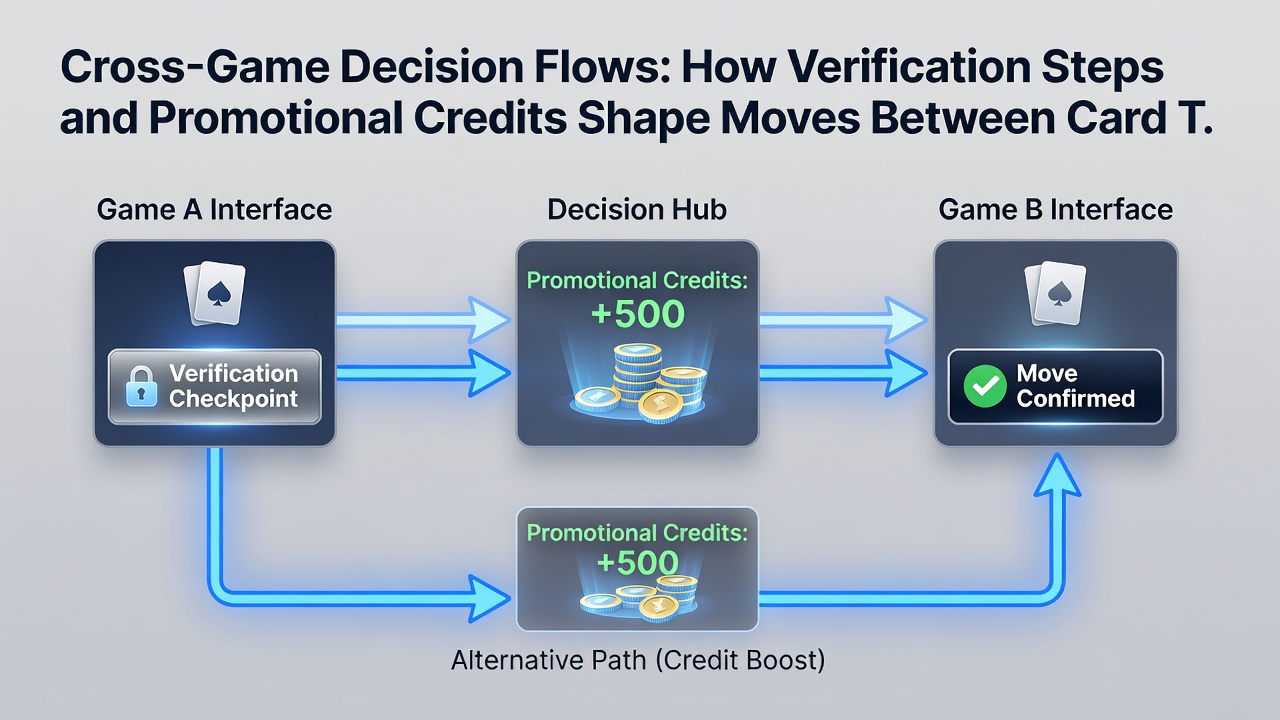 Close-up of smartphone displaying promotional credit balance alongside blackjack and slot game icons with verification status indicators