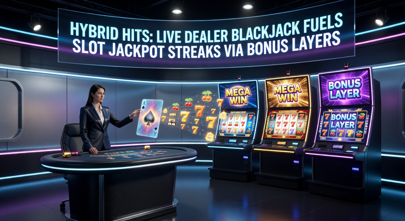 Slot jackpot explosion triggered by live blackjack bonus layer activation on a mobile screen