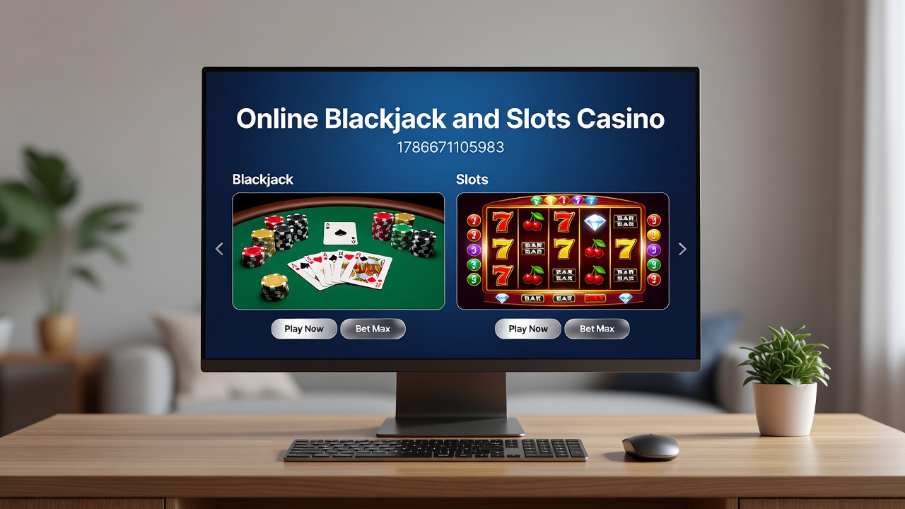 Mobile screen displaying live blackjack dealer and adjacent slot game interface