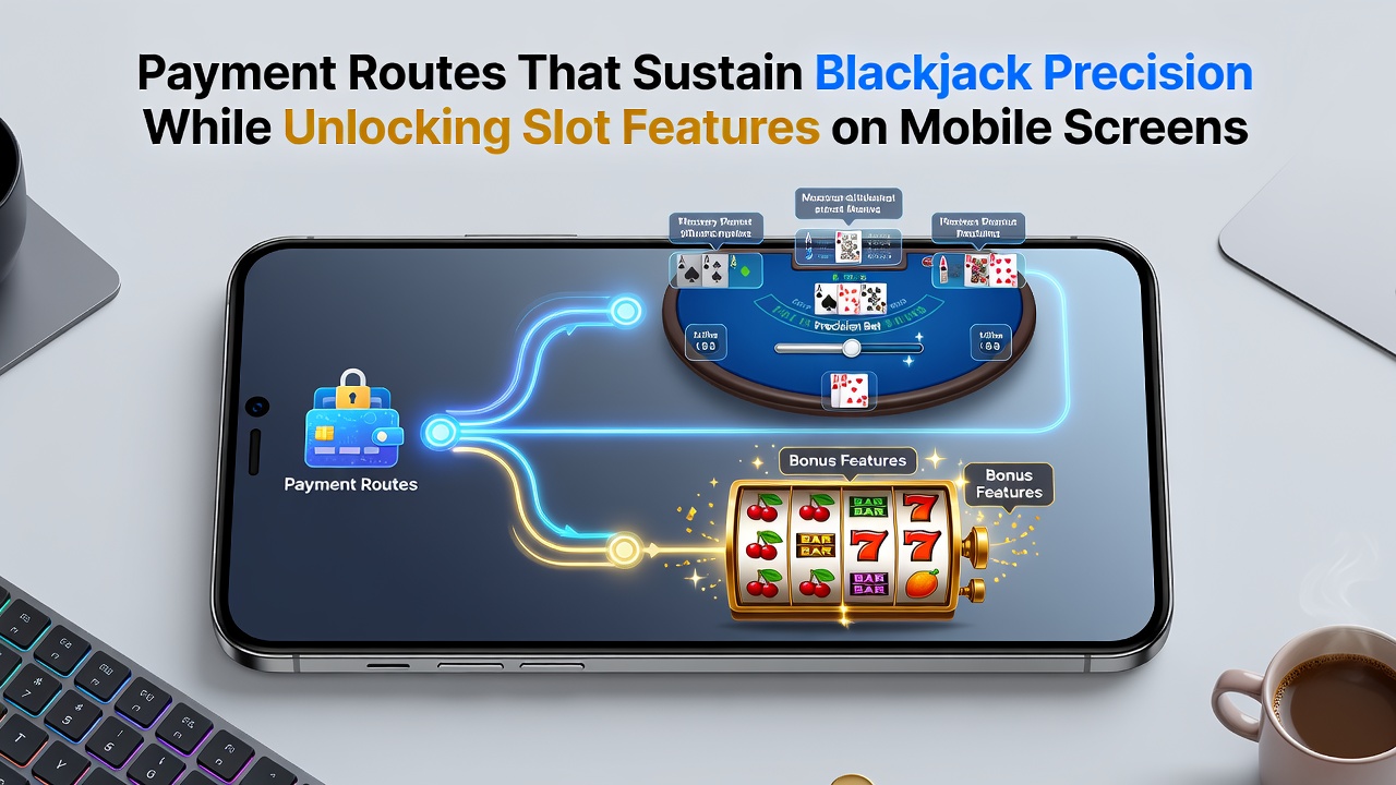 Close-up of smartphone showing secure payment confirmation screen next to active slot bonus feature